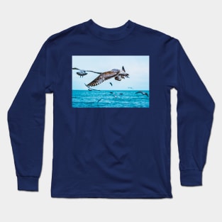 Flight of the Seagull Photograph Long Sleeve T-Shirt